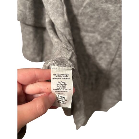 1.4.3. Story Cowl Neck Angora Blend Sweater Large - Picture 4 of 4